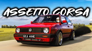 Assetto Corsa  Volkswagen Golf MK2 GTD Swap 19TDi 1990 DIESEL POWER 286 HP amp 683 NM [upl. by Barsky438]