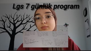 LGS Kasım ara tatilinde size 7 günlük program hazırladımmmmlgs2025 [upl. by Odnuges649]