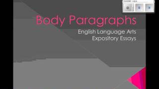 Body Paragraphs [upl. by Laise]