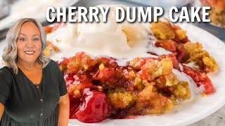 Cherry Dump Cake  Super Simple and Just 4 Ingredients [upl. by Ycaj779]