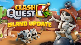 Island Update 3  Clans are HERE Clash Quest [upl. by Ynove]