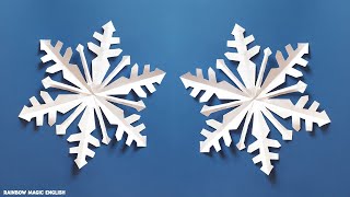 Tutorial Fiocchi di neve con la carta  DIY Paper Snowflakes [upl. by Esinehs725]