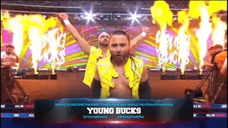 Young Bucks Special Entrance at ALL IN London [upl. by Htiek]