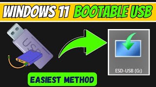 How to Create Windows 11 Bootable USB Drive 2024 Easiest Method [upl. by Mercie]