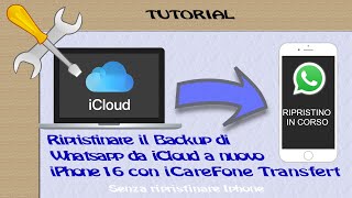 Ripristinare il Backup di Whatsapp da iCloud a nuovo iPhone 16 [upl. by Schuh]