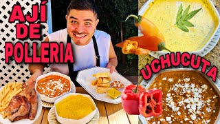 Receta PERUANA del AJÍ DE POLLERIA  UCHUCUTA y YUCA FRITA ✅Marlon Diez 🔥 [upl. by Mcmurry]