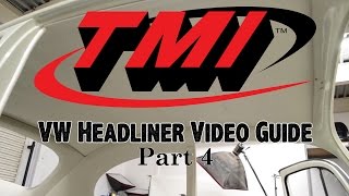 VW BUG Headliner Guide  Part 4 [upl. by Noteek]