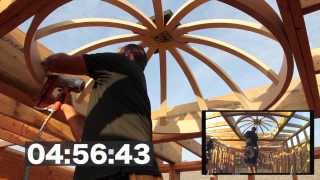 Dome Ceiling Construction in 4 minutes and 58 seconds Universal Dome Kit [upl. by Merrel]