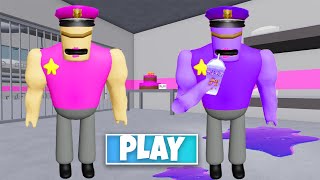 SECRET UPDATE  NEW GRIMACE BUFFED POLICE GIRL OBBY Full Gameplay roblox obby [upl. by Ralyks468]