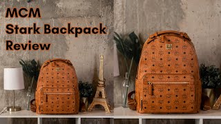 MCM Stark 42 Backpack Review Large  TheAdeTomi [upl. by Epillihp]