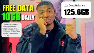 Get Free 10GB Data Daily In Nigeria Without Buying All Network MTN AIRTEL GLO 9MOBILE [upl. by Annagroeg]