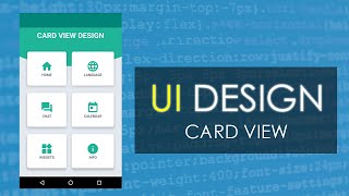 CardView UI Design Android Studio  Using Grid Layout [upl. by Flanigan199]