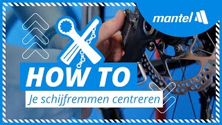 SCHIJFREM CENTREREN  OP DEZE MANIER CENTREER JE DE SCHIJFREMMEN VAN JE RACEFIETS Mantel Howto [upl. by Einwat]