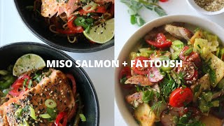 MISO SALMON  FATTOUSH  FULL RECIPES [upl. by Nicki]