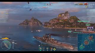 World Of Warships Random Battle Gameplay With MARLBOROUGH [upl. by Jyoti140]