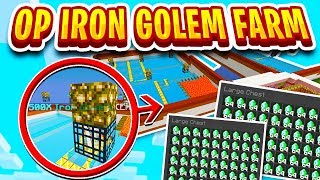 OP IRON GOLEM FARM MAKES MILLIONS PER HOUR  Minecraft Skyblock  PvPWars  Ice 5 [upl. by Eicyak]