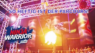 NINJA WARRIOR AUSTRIA SO HEFTIG IST DER PARCOURS PART 1 [upl. by Zaslow]