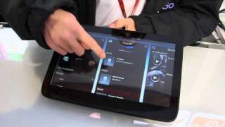 MeeGo 12 on tablet handson MWC 2011 iGeneration [upl. by Anoynek844]