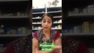 Phosphoric acidum and homoeopathy [upl. by Ahtiekal]