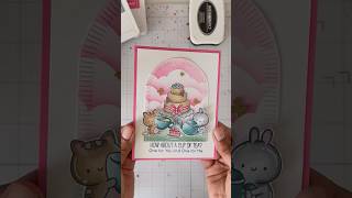 MFT Stamps  Tea Party Pals birthday card diycraft cardmaking asmr cardmakinghacks mftstamps [upl. by Ecnerat]