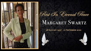 MARGARET SWARTZ  FUNERAL SERVICE 08 SEPTEMBER 2021 [upl. by Nylecoj648]