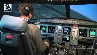 Bellylanding on Airbus A320  Baltic Avaition Academy [upl. by Onairpic]