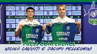 𝑷𝑹𝑬𝑺𝑺 𝑪𝑶𝑵𝑭𝑬𝑹𝑬𝑵𝑪𝑬 Nicolò Cavuoti e Jacopo Pellegrini [upl. by Euqinomad]