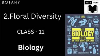 Floral Diversity Notes  Class 11 Biology [upl. by Clevey]