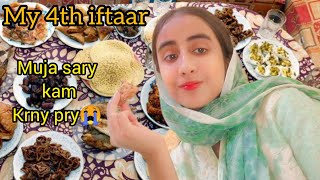 Iftaari k sary kam muja karny pry😵‍💫My 4rt iftaari Alhamdulillah Faiza vlog [upl. by Shani]