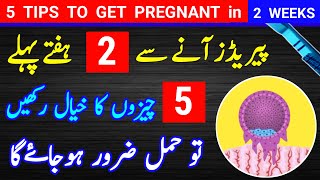 5 Tips To Get Pregnant in 2 Weeks Pregnancy implantation Progesterone Garbhavastha infertility [upl. by Corneille]