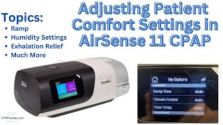 Adjusting Patient Settings on AirSense 11 CPAP [upl. by Auston]