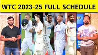 🔴WTC 202325 FIXTURES ANNOUNCED INDIA AUSTRALIA NEW ZEALAND के सामने सबसे बड़ा CHALLENGE [upl. by Dyal]