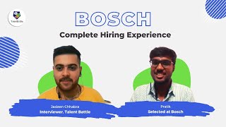 Bosch 7 LPA Latest Placement Experience  Interview and Test Experience by 2023 Batch Student [upl. by Asenav508]