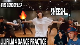 LILI FILM 4 DANCE PRACTICE COUPLE REACTION [upl. by Ydoc]