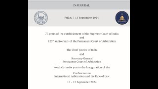 Inaugural Function on International Arbitration and the Rule of Law [upl. by Lienhard]