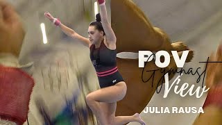 POV Tumbling Pass View of Julia Rausa  Go Pro Gymnastics [upl. by Nolra]