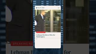 On This Day September 15 2008 Lehman Brothers Files for Bankruptcy [upl. by Hammer734]