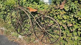 Antique Sargent American Velocipede  Bicycle Boston 1869 [upl. by Etnomal564]