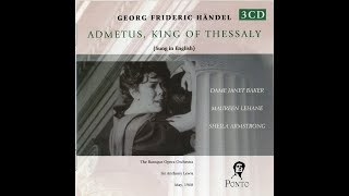 Georg Friedrich Händel 16851759  Admetus King of Thessaly HWV22 Opera Anthony Lewis [upl. by Rida139]