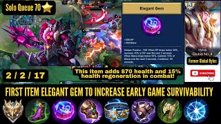 ELEGANT GEM COMBAT REGENERATION AS YOUR FIRST ITEM CAN BOOST YOUR HYLOS EARLY GAME SURVIVABLITY [upl. by Brothers]