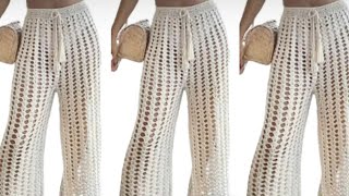 como fazer calça de crochê para o verãocrochet [upl. by Eegnat]