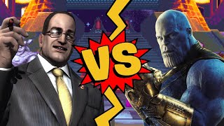 MUGEN Battles  Senator Armstrong vs Thanos  Metal Gear Rising vs Marvel Comics [upl. by Dorolisa451]