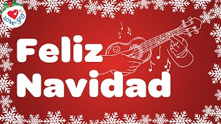 Feliz Navidad with Lyrics  Love to Sing Christmas Songs and Carols 🎄 [upl. by Annahsar]