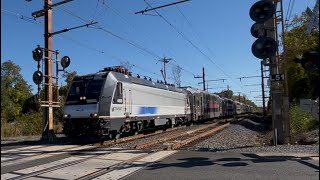 NJ Transit ALP46 4606 NJCL Train 7236 County Road Aberdeen NJ [upl. by Stroup]