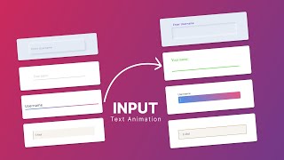 Design Trends 2023 – 4 Trending Input Field Animations  Source Code Link In Description html css [upl. by Llenol]