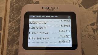 Notación Científica suma y resta  Calculadora Texas TI 84 PLUS CE [upl. by Jessen336]