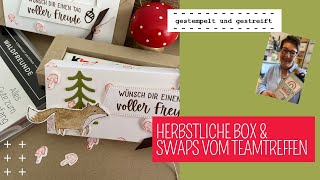 Herbstliche Shadowbox  Waldfreunde  Tutorial mit Produkten vo Stampin´Up  Swaps Teamtreffen [upl. by Onaicnop]