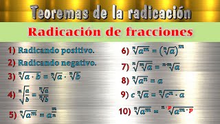 Propiedades de la radicación de fracciones ejercicios resueltos  Radicación de fracciones ejemplos [upl. by Ko]