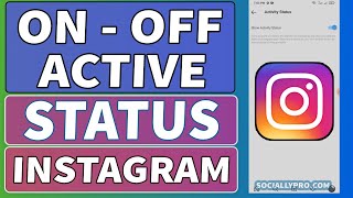 How to Turn ON or OFF Active Status on Instagram  2022 [upl. by Aidiruy778]