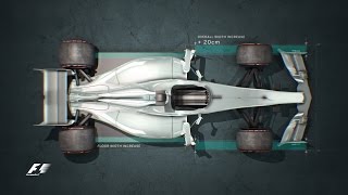 F1 2017 v 2016 Bigger Wider Faster [upl. by Ahsiekar66]